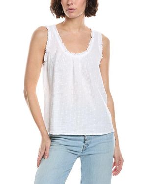 Michael Stars Devon Scoop Tank Top - White