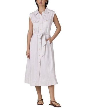 Wit & Wisdom Sleeveless Button Down Maxi Dress - White