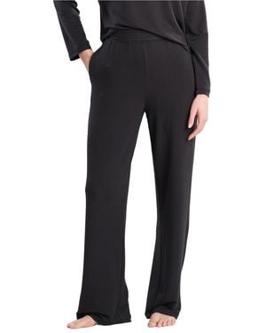 Natori Kaia Terry Everywhere Straight Leg Pant - Black