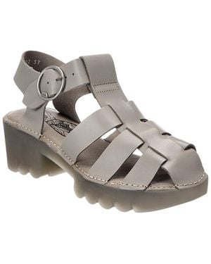 Fly London Leather Sandal - Grey