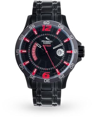 Strumento Marino Hurricane 3 Hands Bracelet Watch - Black