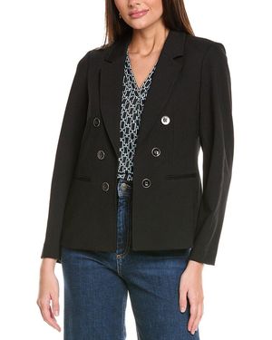 Jones New York Faux Double-Breasted Jacket - Black