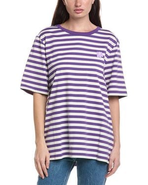 Marimekko Tasaraita Unikko T-Shirt - Purple