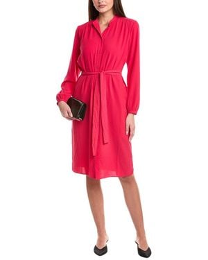 BOSS Deborah Crepe Shirtdress - Red