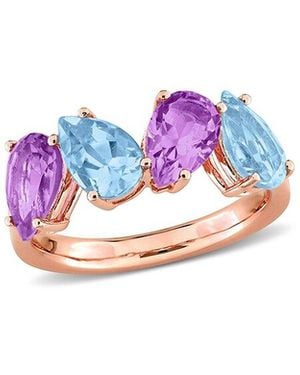 Rina Limor 3.90 Ct. Tw. Topaz & Amethyst Ring - Pink