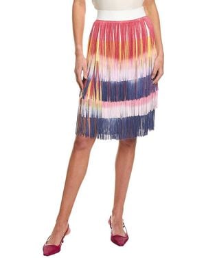 Dolce & Gabbana Silk-Blend Mini Skirt - Blue