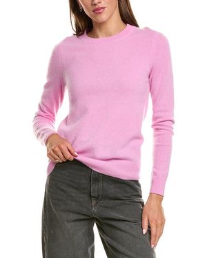 InCashmere Basic Crewneck 100% Cashmere Sweater - Red
