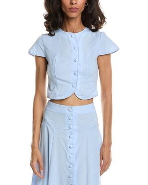 To My Lovers Solid Top - Blue