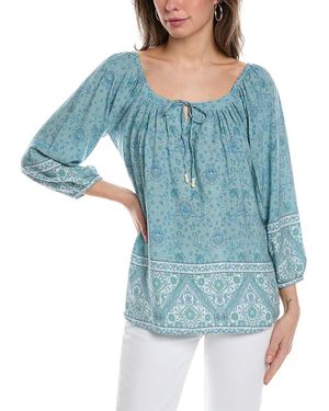 Walker & Wade Walker&wade Peasant Top - Blue