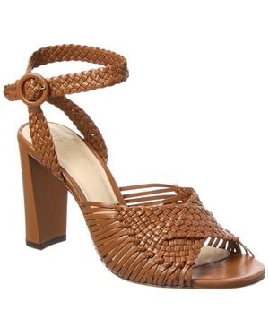 Alexandre Birman Ellie 90 Leather Sandal - Brown