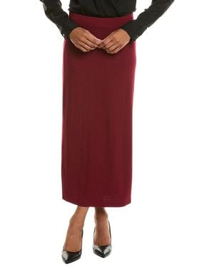 Vince Pull-On Midi Skirt - Red