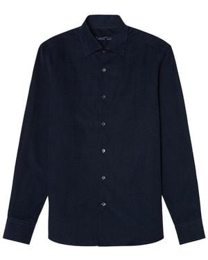 Robert Talbott Morgan Pinwale Corduroy Shirt - Blue