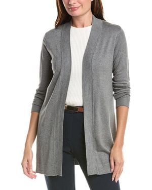 Tahari Open Front Cardigan - Grey