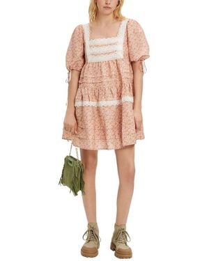 Maje Linen-blend Dress - Pink