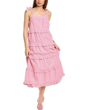 FLORA BEA NYC Carey Midi Dress - Pink