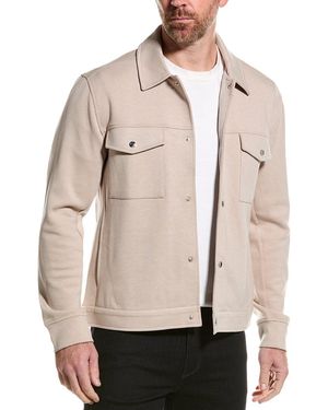 Reiss Jerry Interlock Overshirt - Natural