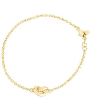 Italian Gold 14K Love Knot Bracelet - Metallic
