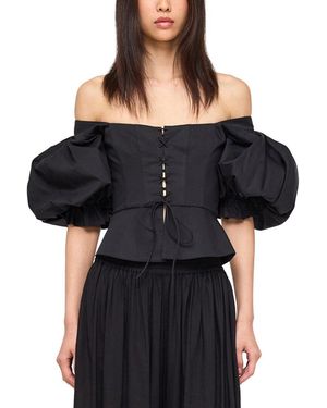 Ronny Kobo Midler Top - Black