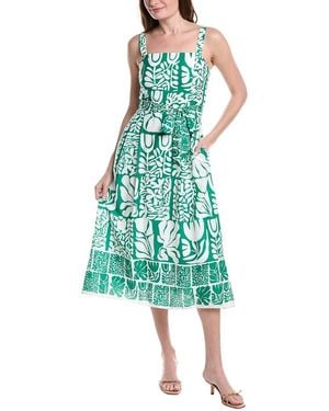 Julia Jordan Flex Sleeveless Midi Dress - Green