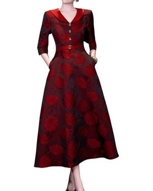 BRC By BURRYCO Midi Dress - Red