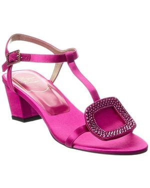 Roger Vivier Satin Sandal - Pink