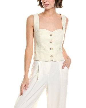 Seraphin Wool-Blend Top - White