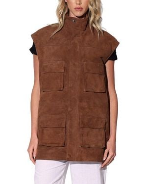 Walter Baker Renata Suede Vest - Brown