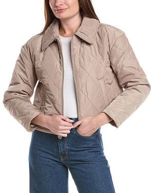 Michael Kors Short Quilt Jacket - Natural