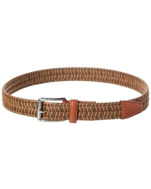 Tod's Woven Leather Belt - Brown