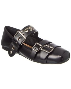 Dior Punk Leather Ballerina Flat - Black