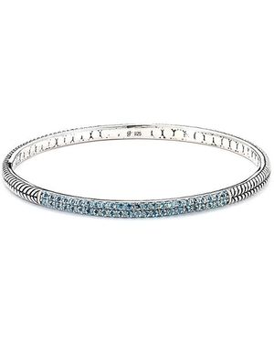 Samuel B. Topaz Bangle - White