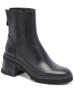 Dolce Vita Martey H2O Wide Leather Bootie - Black