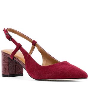 Donald J Pliner Shanie Suede Pump - Red