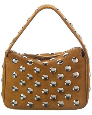 KHAITE Dnu Pack Elena Small Suede Shoulder Bag - Brown