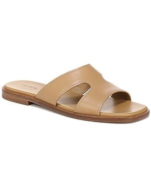 Vince Meyers Leather Slide - Brown