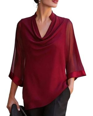 Tedora Long Sleeve Top - Red
