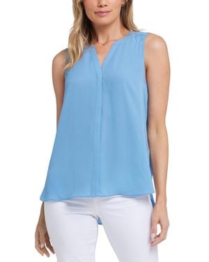 NYDJ Pintuck Blouse - Blue