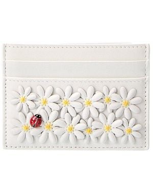 Dior Leather Card Holder - White