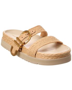 Jonathan Simkhai Aida Raffia Buckle Sandal - Natural