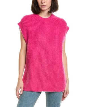 LaBiz Wool & Alpaca-Blend Jumper Vest - Pink