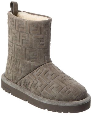 Fendi Apres Chic Ff Suede Boot - Brown