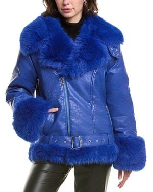 OW Collection Croc Jacket - Blue