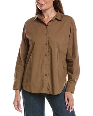 Z Supply Elevated Poplin Shirt - Brown