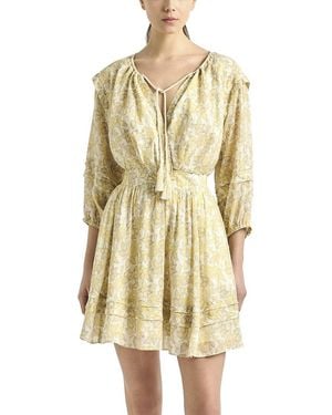 10 Crosby Derek Lam Solange Printed Voile Dress - Natural