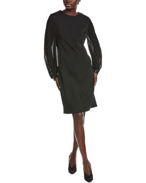 Akris Silk-Blend Midi Dress - Black