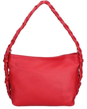 Chiara Ferretti Leather Shoulder Bag - Red