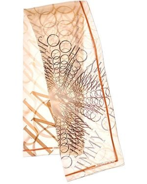 Jimmy Choo Silk Scarf - Natural