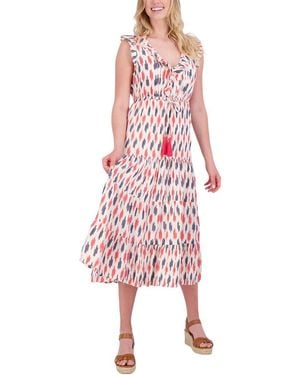 MER ST BARTH Giselle Maxi Dress - Red
