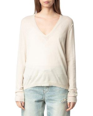Zadig & Voltaire Rivy Cashmere Jumper - White