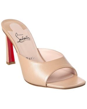 Christian Louboutin Condora 85 Leather Mule - Pink